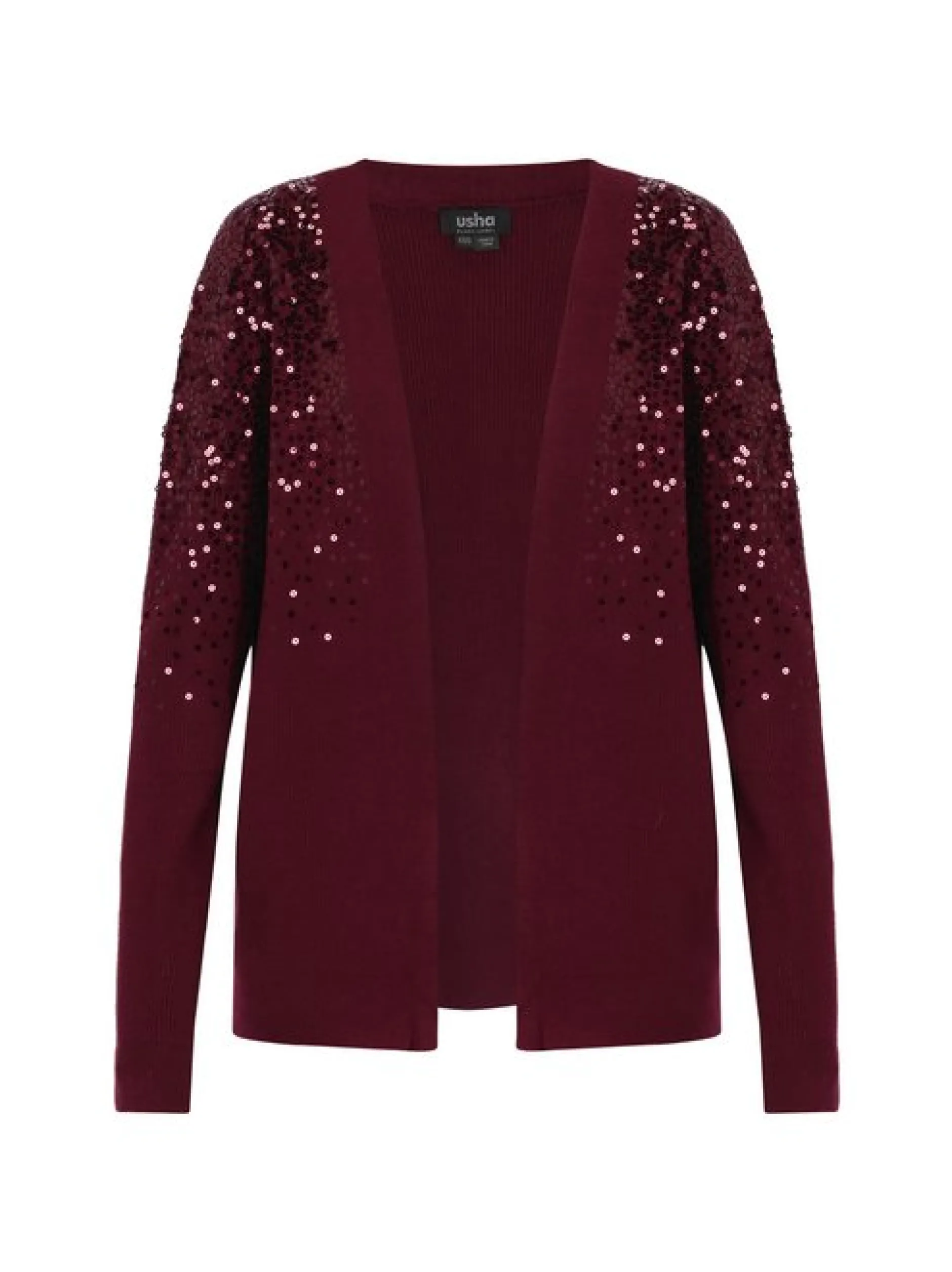 Usha Damen Strickjacke in bordeaux