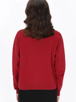 Usha Damen Strickjacke in bordeaux