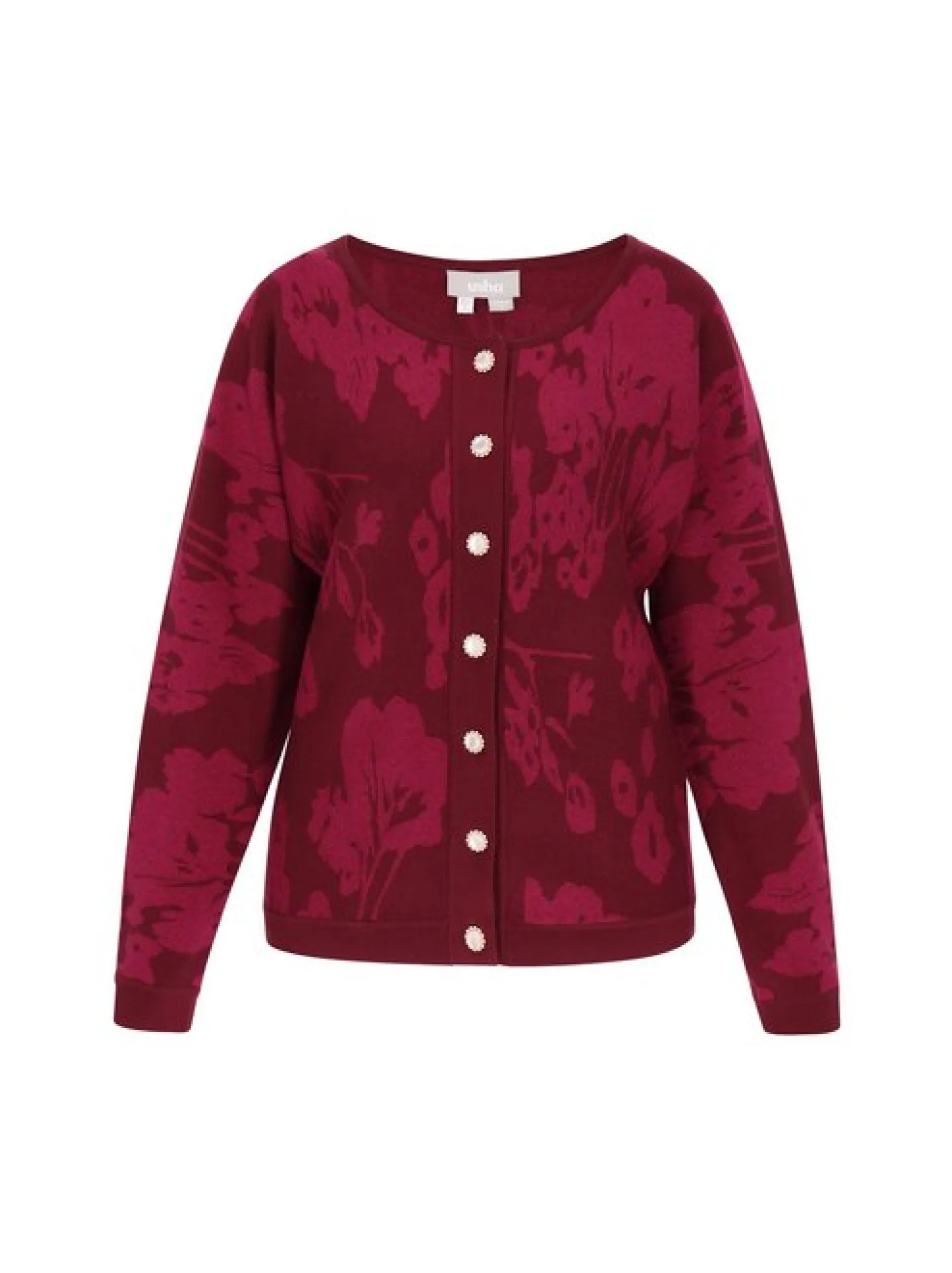Usha Damen Strickjacke in bordeaux