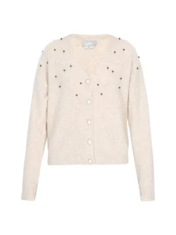 Usha Damen Strickjacke in ecru