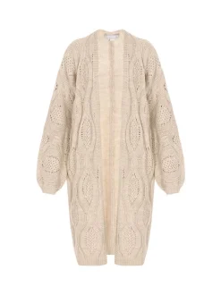 Usha Damen Strickjacke in ecru