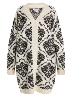 Usha Damen Strickjacke in ecru