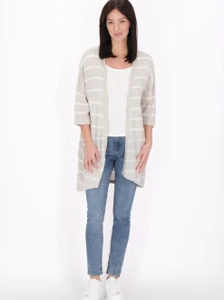 Usha Damen Strickjacke in grau