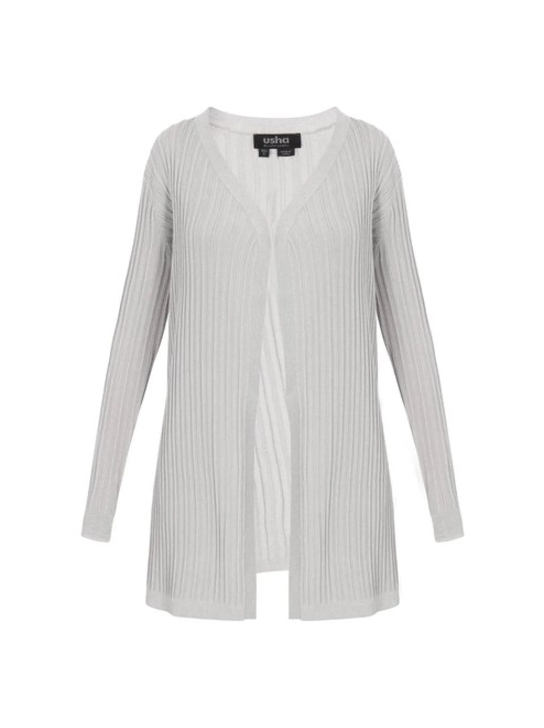 Usha Damen Strickjacke in grau