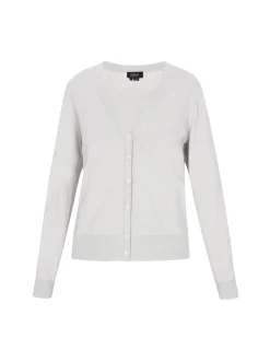 Usha Damen Strickjacke in grau