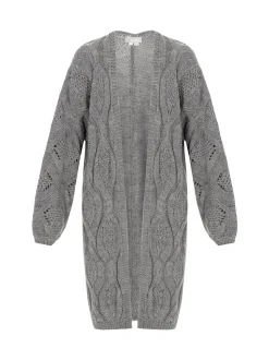 Usha Damen Strickjacke in grau