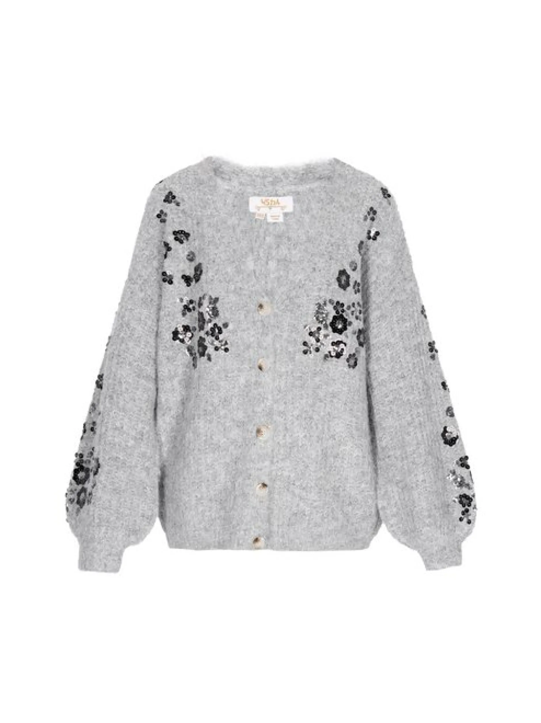 Usha Damen Strickjacke in grau