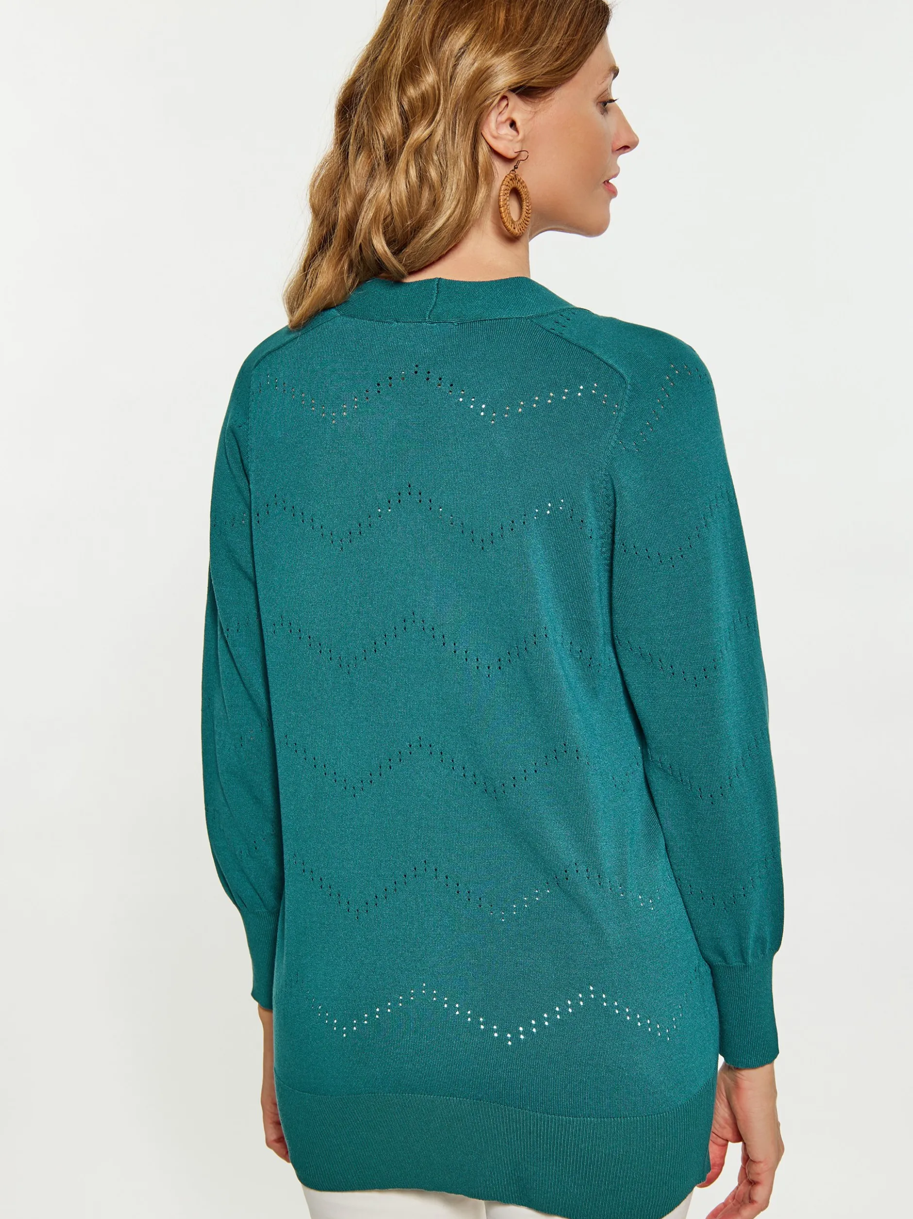 Usha Damen Strickjacke in grün