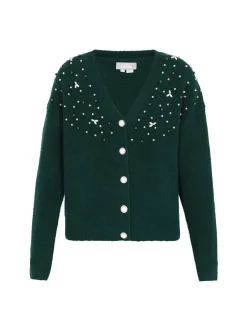 Usha Damen Strickjacke in grün