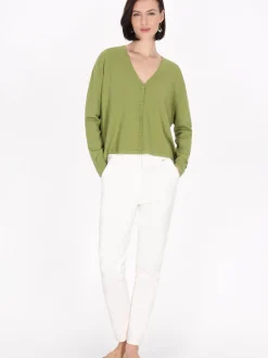 Usha Damen Strickjacke in grün