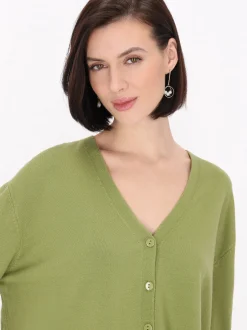 Usha Damen Strickjacke in grün