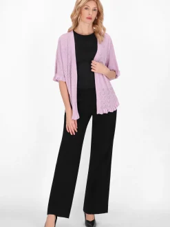 Usha Damen Strickjacke in lila