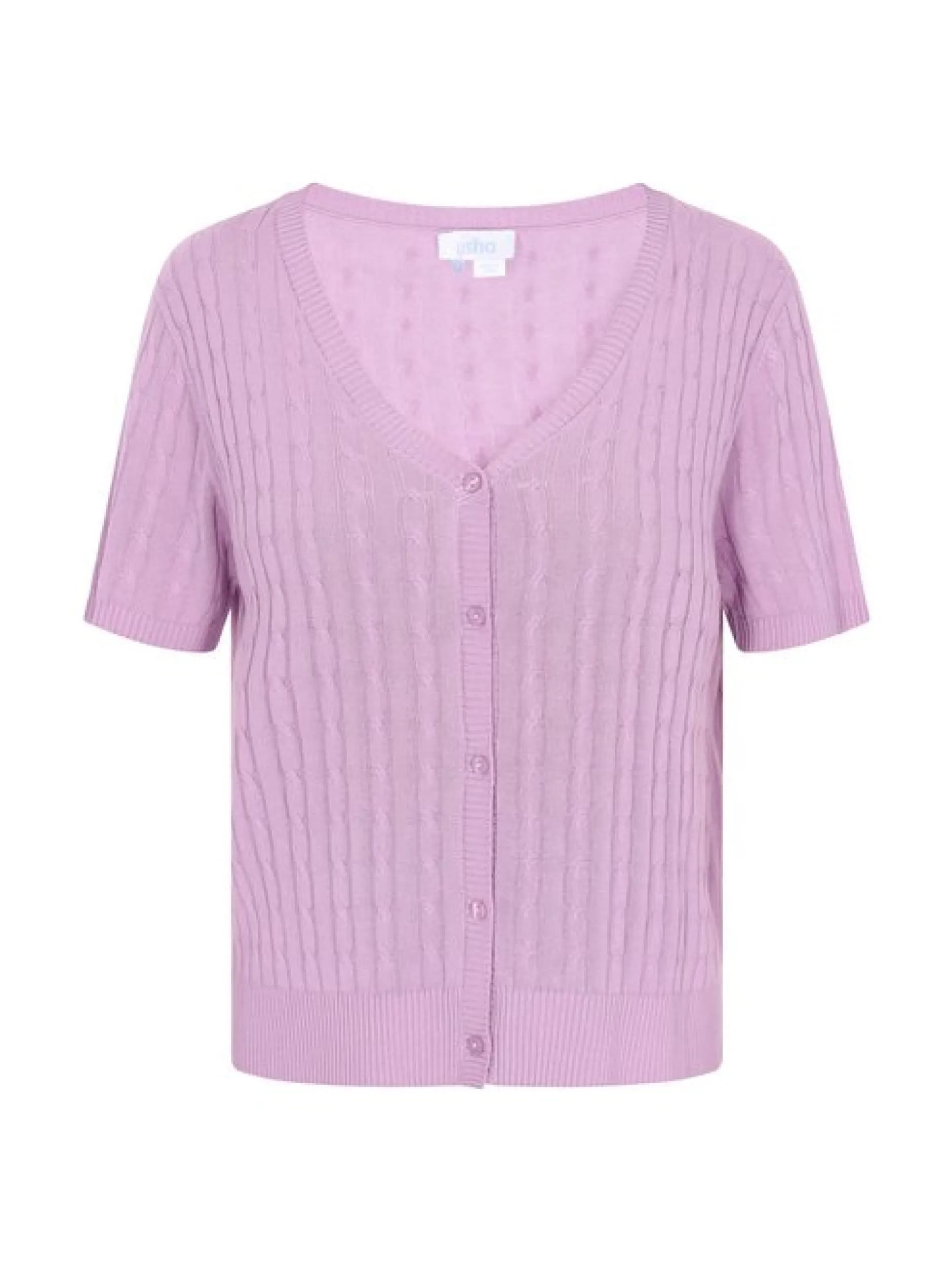 Usha Damen Strickjacke in lila