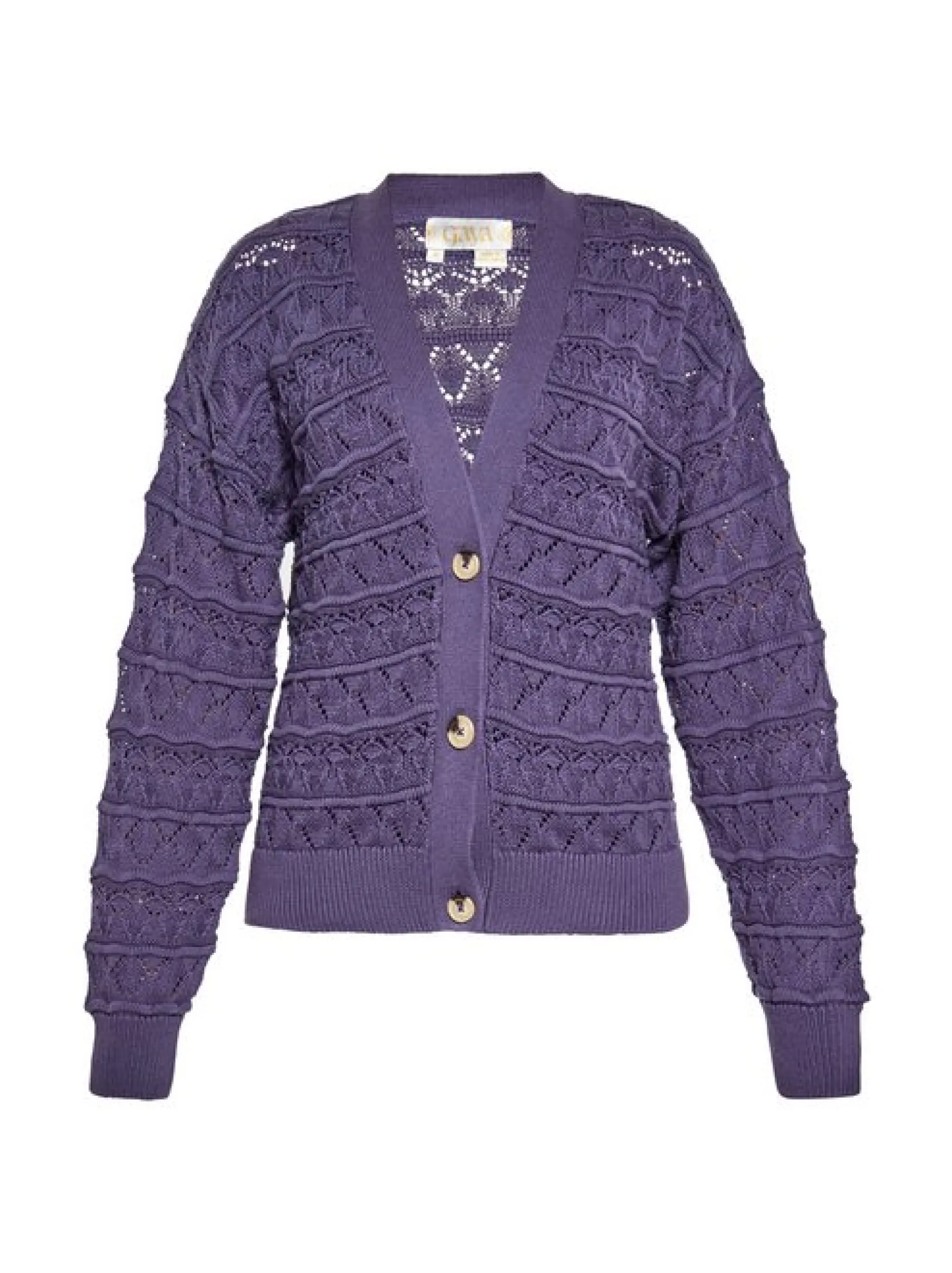 Usha Damen Strickjacke in lila