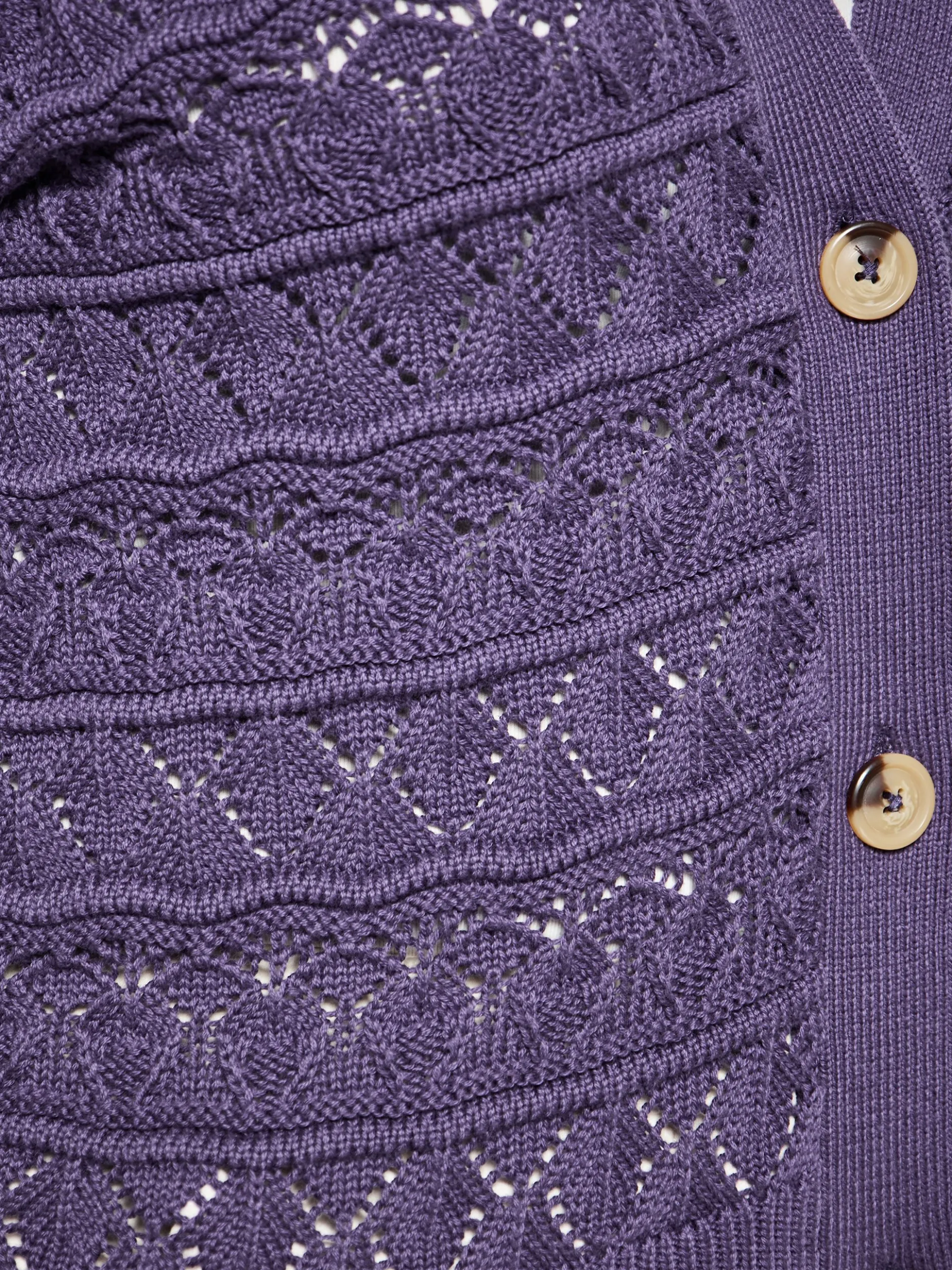 Usha Damen Strickjacke in lila