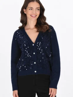 Usha Damen Strickjacke in marine