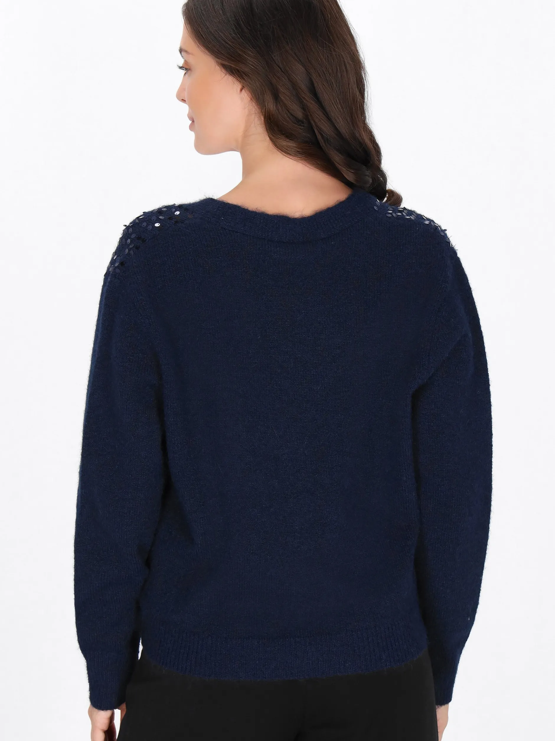 Usha Damen Strickjacke in marine