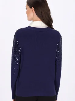 Usha Damen Strickjacke in marine