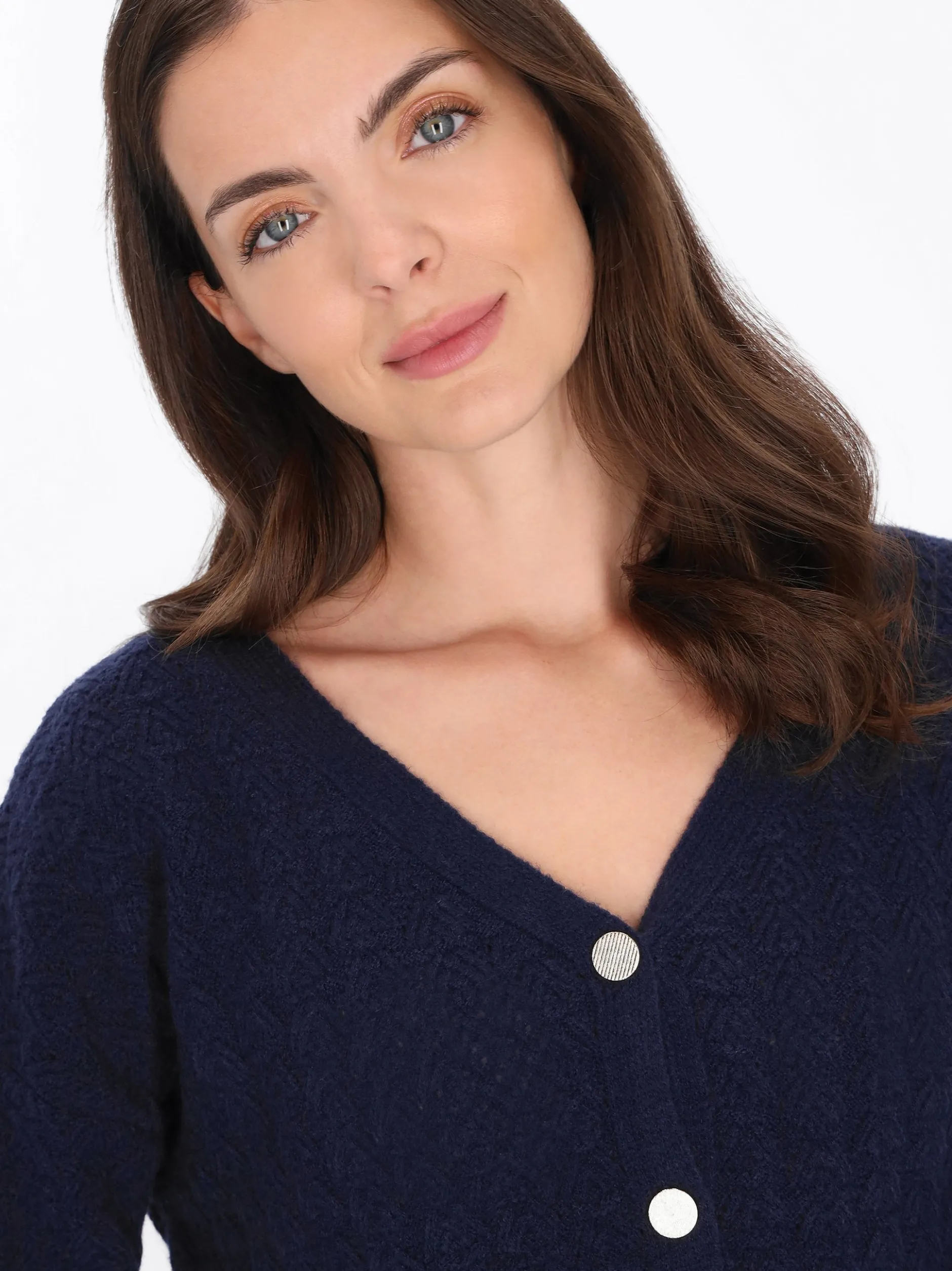 Usha Damen Strickjacke in marine