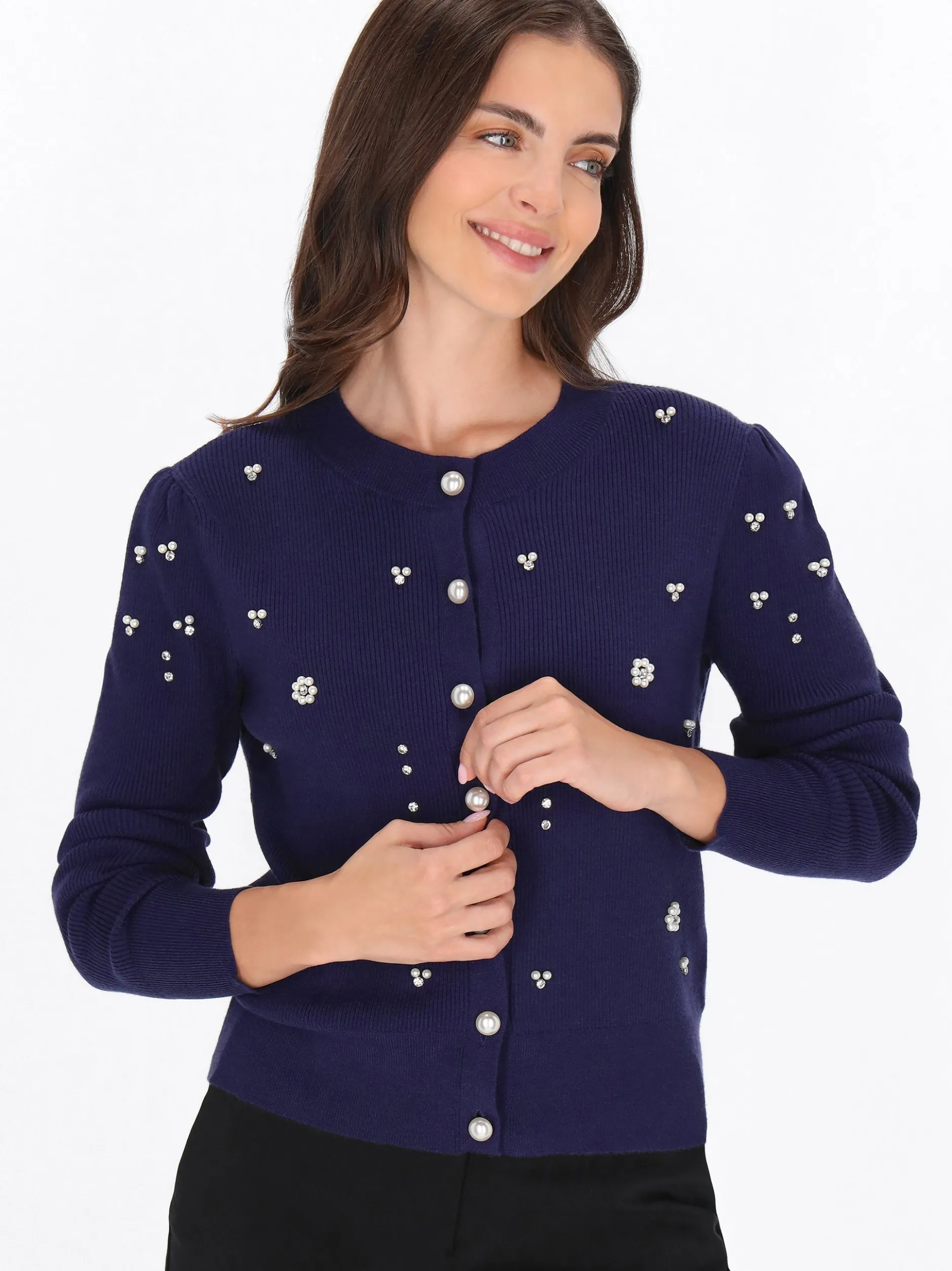 Usha Damen Strickjacke in marine