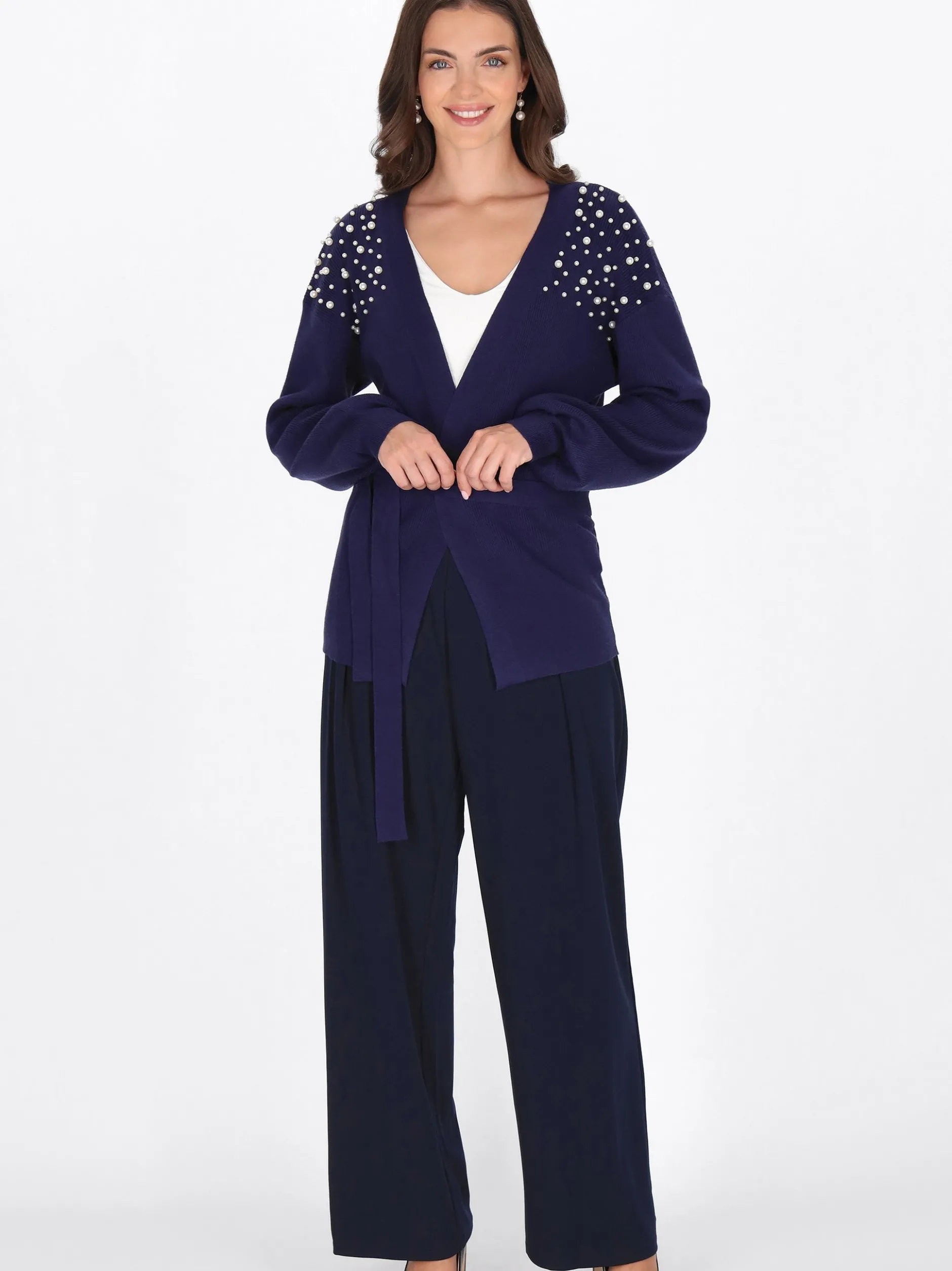 Usha Damen Strickjacke in marine