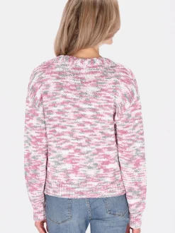 Usha Damen Strickjacke in mehrfarbig
