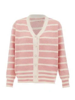 Usha Damen Strickjacke in mehrfarbig