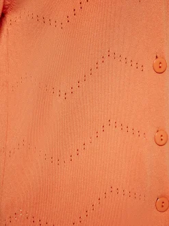 Usha Damen Strickjacke in orange