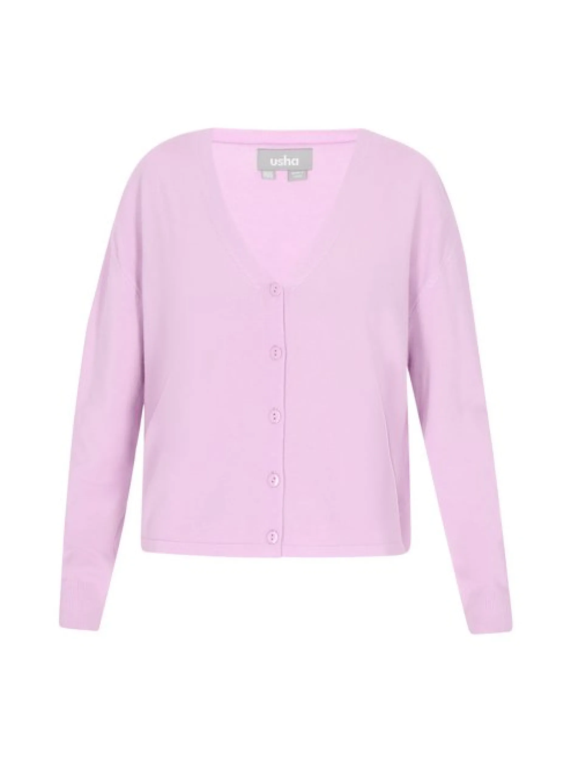 Usha Damen Strickjacke in purple