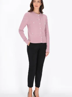 Usha Damen Strickjacke in rosa