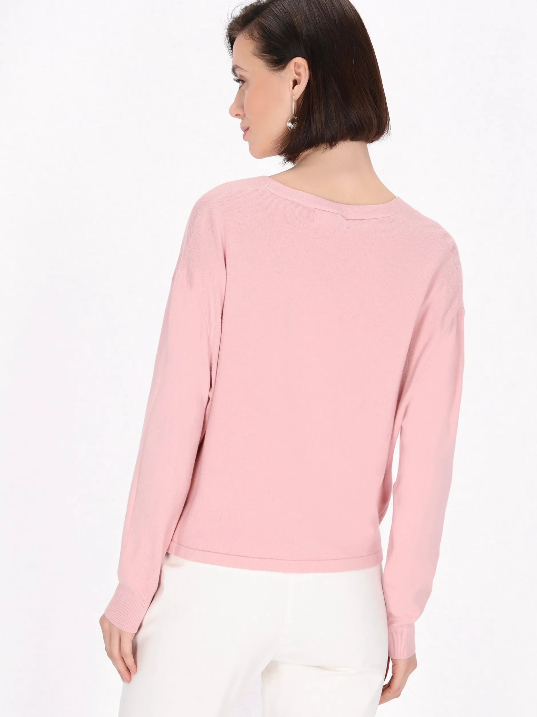Usha Damen Strickjacke in rosa