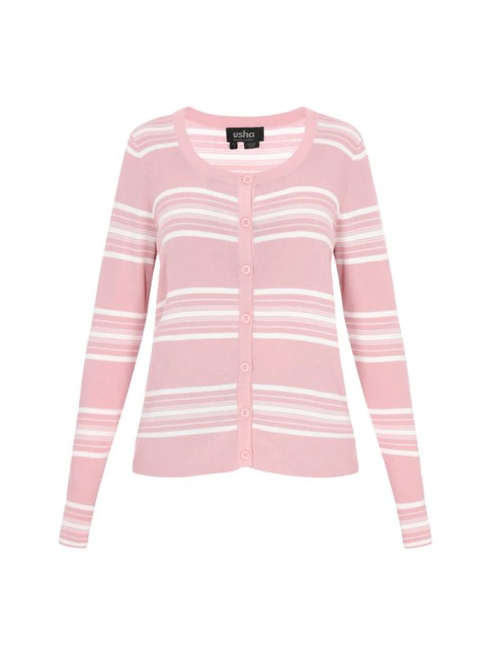 Usha Damen Strickjacke in rosa