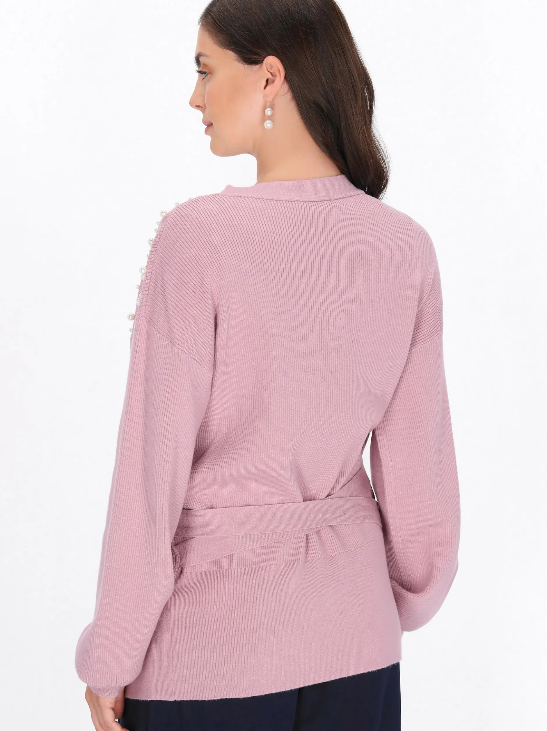Usha Damen Strickjacke in rosa
