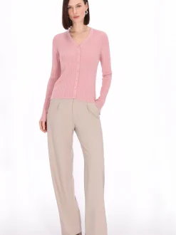 Usha Damen Strickjacke in rosa