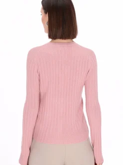 Usha Damen Strickjacke in rosa