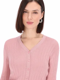 Usha Damen Strickjacke in rosa