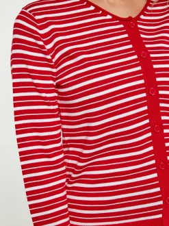 Usha Damen Strickjacke in rot