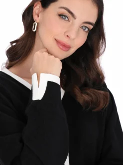 Usha Damen Strickjacke in schwarz