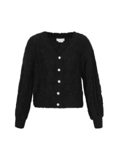 Usha Damen Strickjacke in schwarz