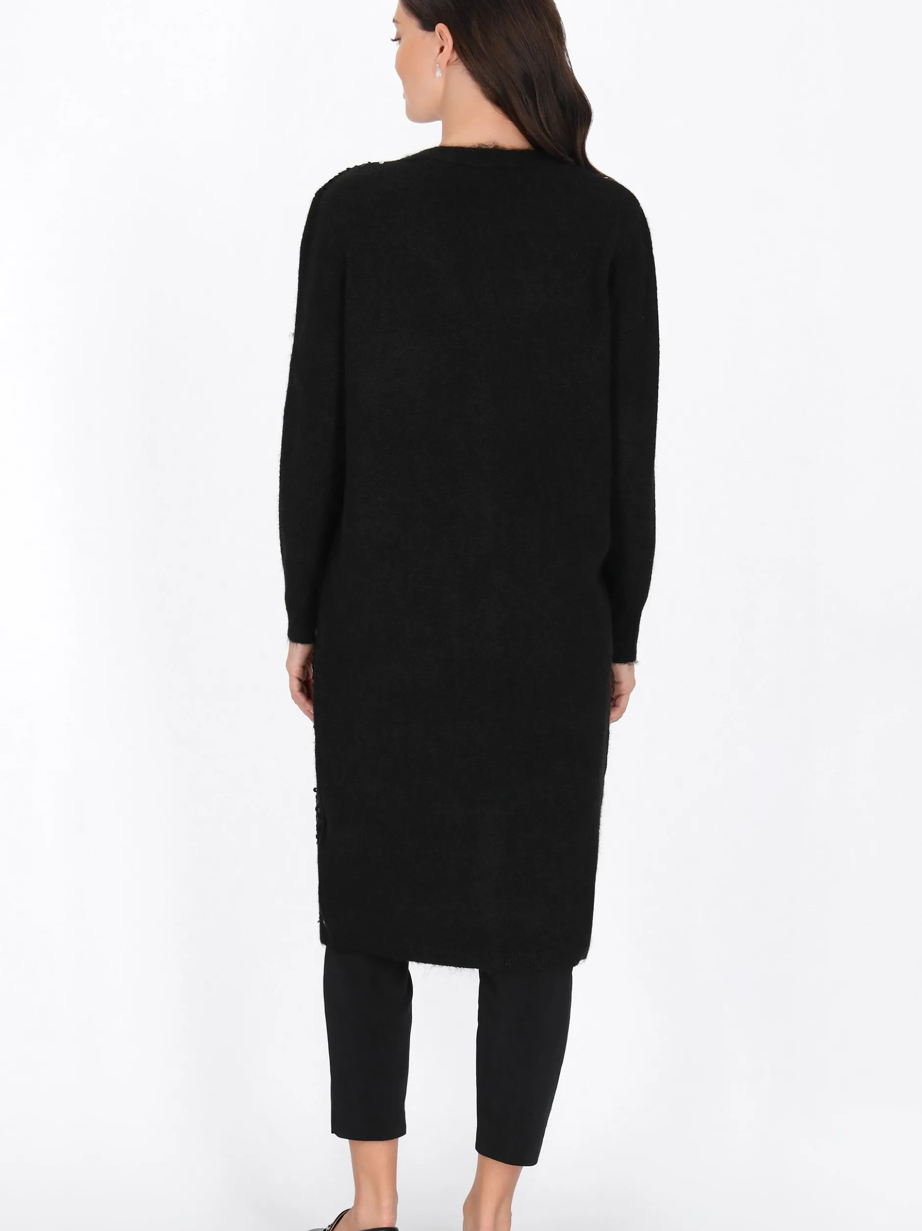 Usha Damen Strickjacke in schwarz