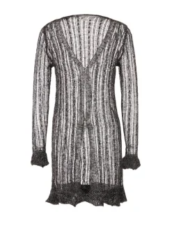 Usha Damen Strickjacke in schwarz