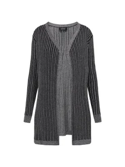 Usha Damen Strickjacke in schwarz