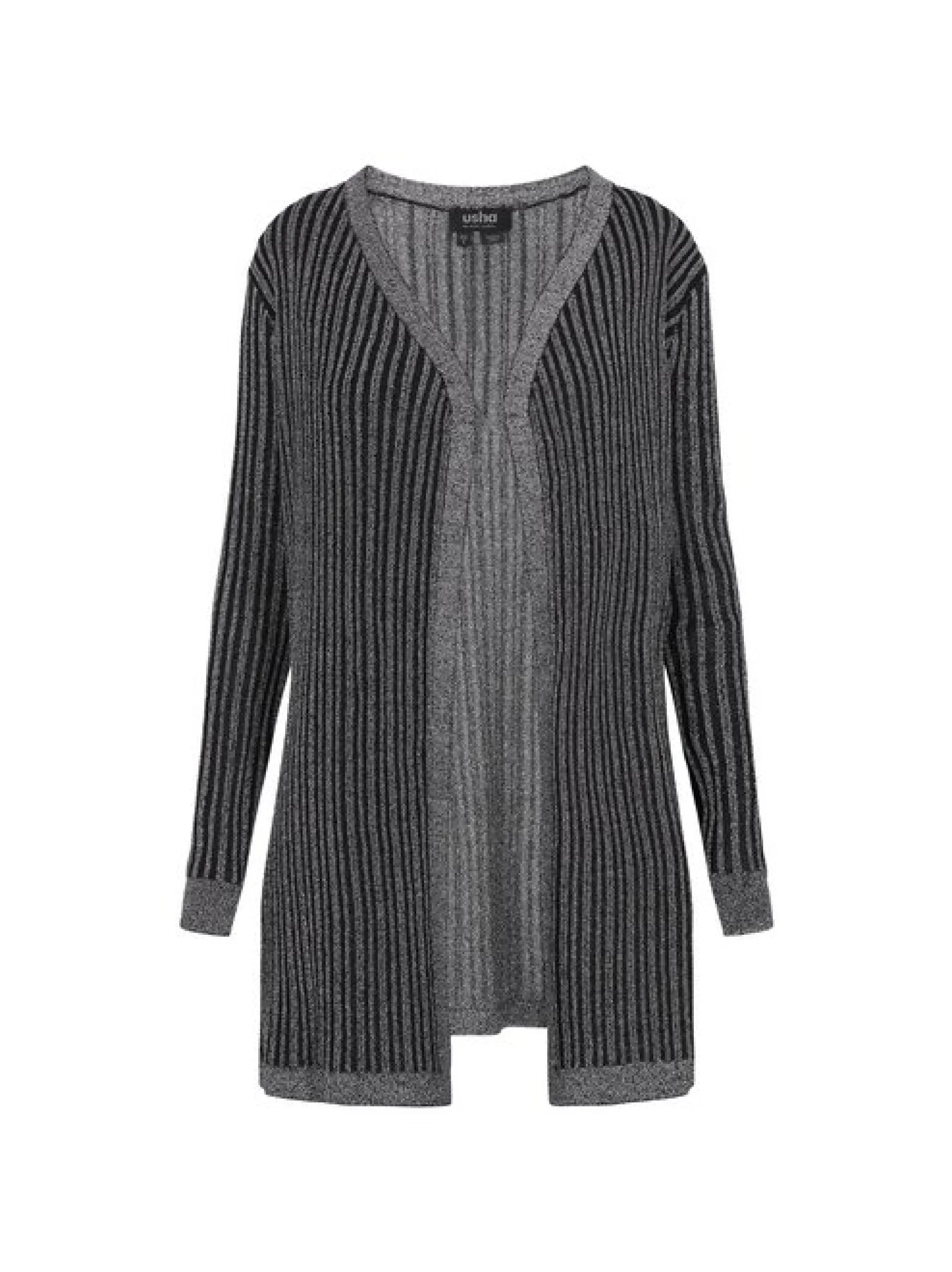 Usha Damen Strickjacke in schwarz