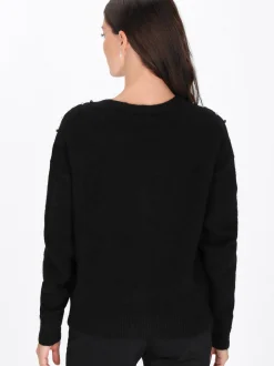 Usha Damen Strickjacke in schwarz