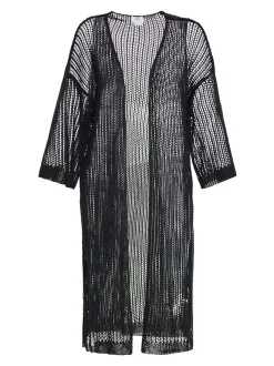 Usha Damen Strickjacke in schwarz