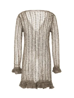 Usha Damen Strickjacke in taupe