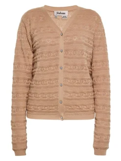 Usha Damen Strickjacke in taupe