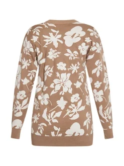 Usha Damen Strickjacke in taupe