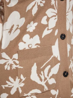 Usha Damen Strickjacke in taupe