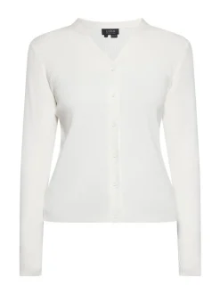 Usha Damen Strickjacke in weiß